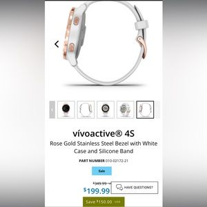 Vivoactive 4s Rose Gold
